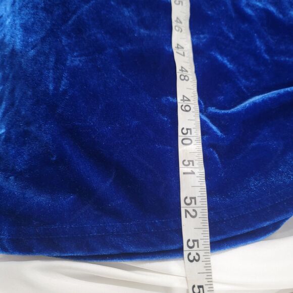 Vermont Country Store Womens Velvet Nightgown Size 3X Blue Housecoat Peacock - Picture 8 of 9